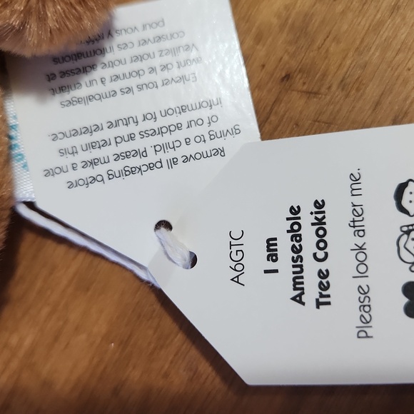 Jellycat Amuseable Tree Cookie 4.25x4x1" Soft and Plush NWT - Picture 5 of 5